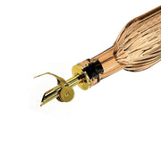 Natural Living - Glass Oil & Vinegar Bottle - Amber — amber bottle automatic pouring spout detail.