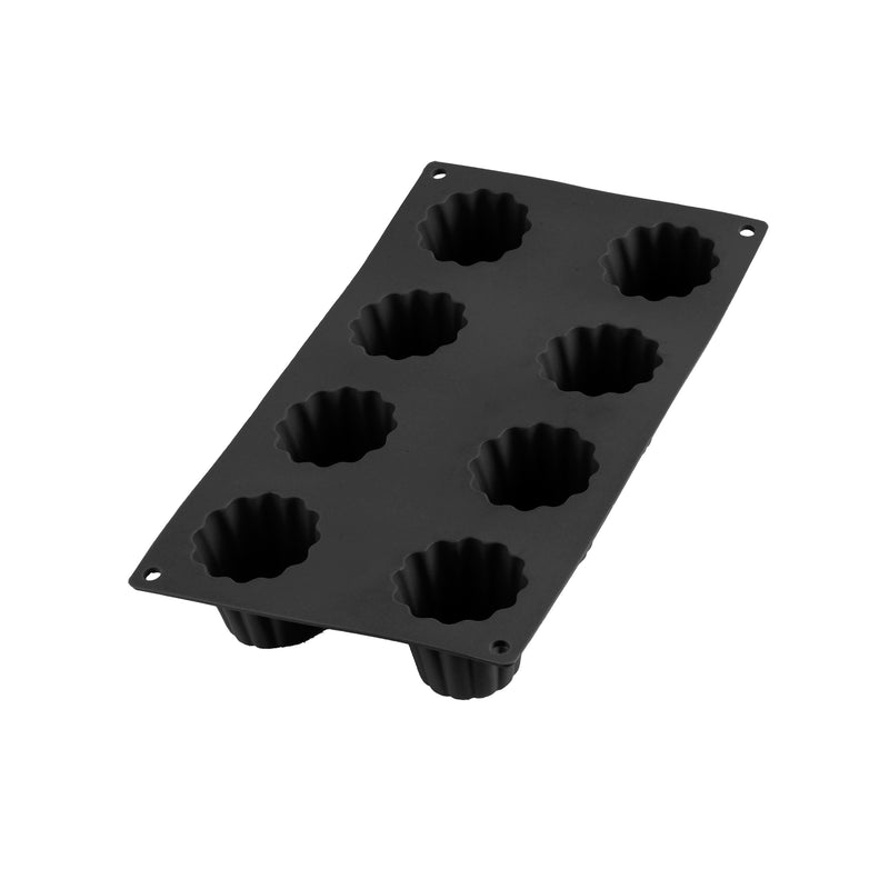 Lékué - 8-Cavity Cannelé Bordelais Mould - Black