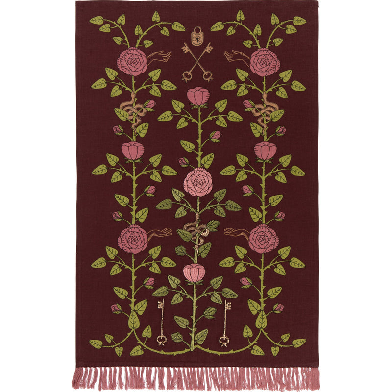 Danica Studio - Rose Briar Embroidered Dishtowel