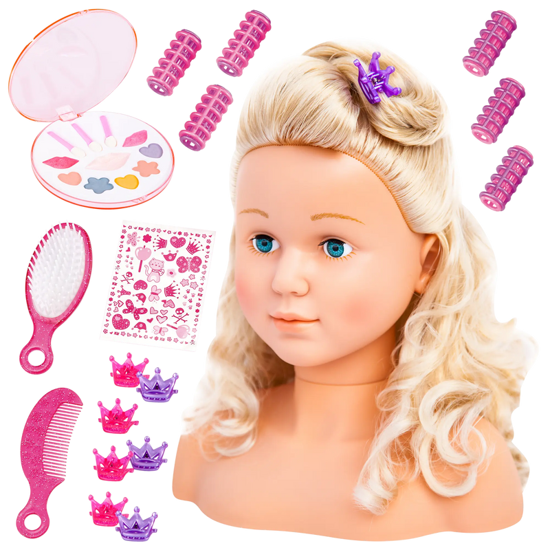 SUPER MODEL - STYLING HEAD WITH MAKEUP - 27cm