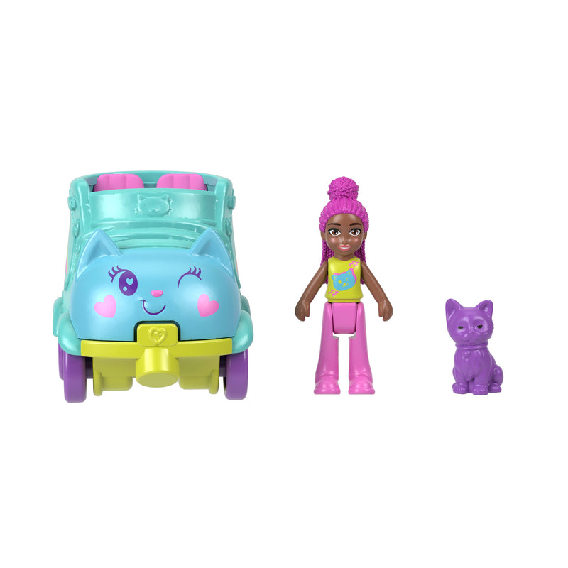 Polly Pocket - Pollyville Single Fig & Car