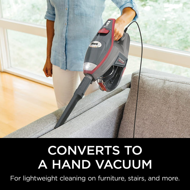 Shark Rocket Pro Corded Stick Vacuum HV370C, Comet Red