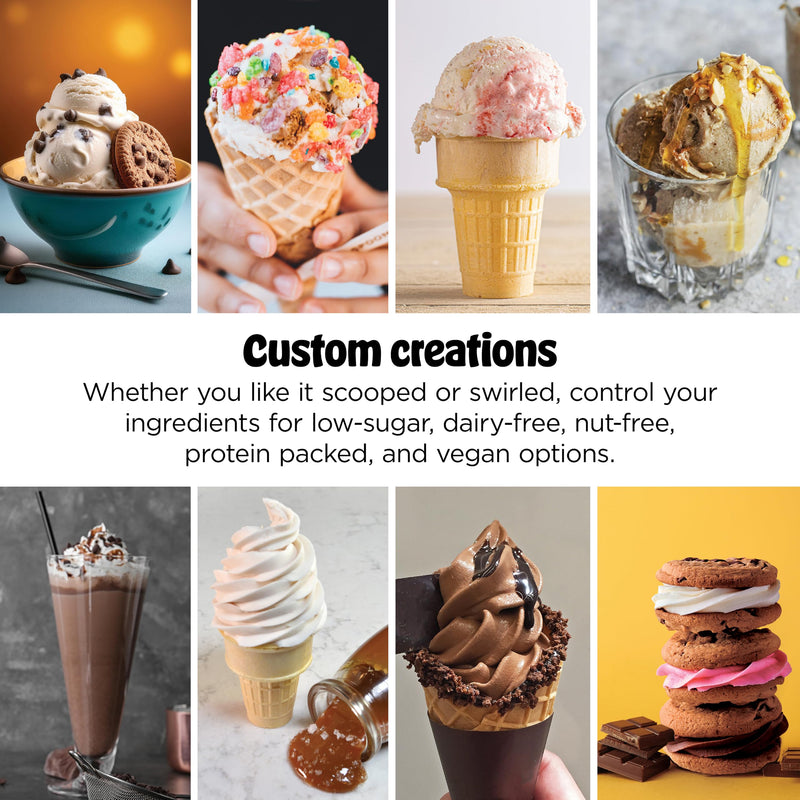 Ninja CREAMi Swirl Ice Cream & Soft Serve Maker NC701C