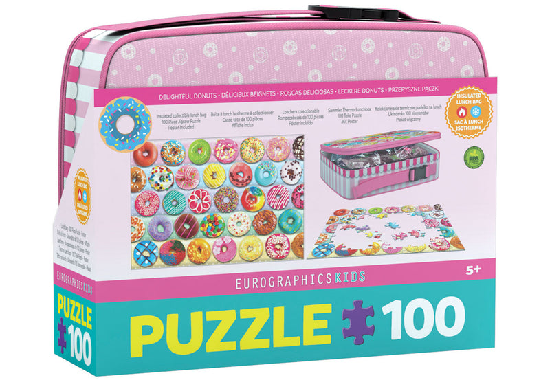 Eurographics - Delightful Donuts Lunch Bag (LUNCH BAG 100pc puzzle) - Limolin 