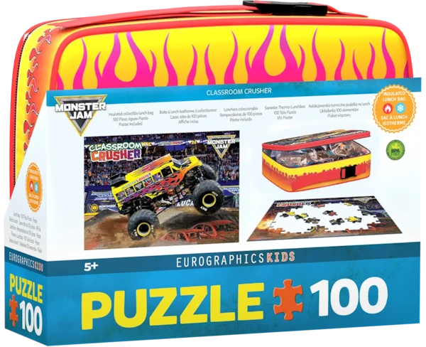 Eurographics - 100 Piece Lunch Bag Puzzle - Classroom Crusher - Monster Jam