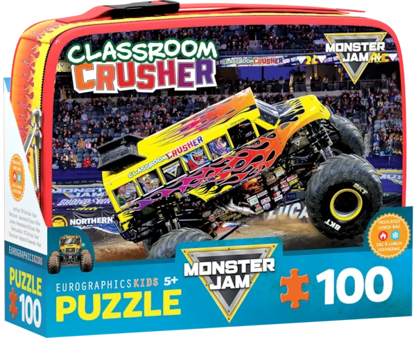 Eurographics - 100 Piece Lunch Bag Puzzle - Classroom Crusher - Monster Jam