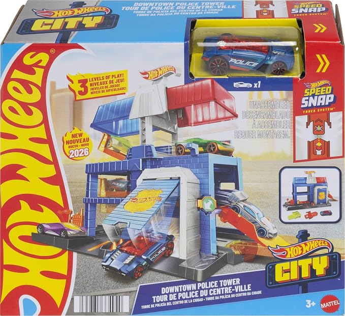 Hot Wheels - DOWNTOWN POLICE STATION PLAYSET
