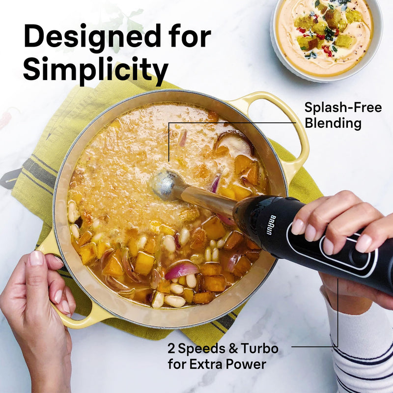 Braun MultiQuick 5 MQ505 Immersion Blender with Whisk and Beaker