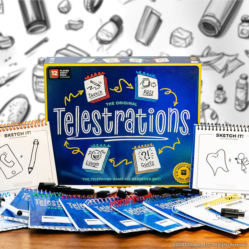 USAopoly - Telestrations | 12 Player Party Pack Game