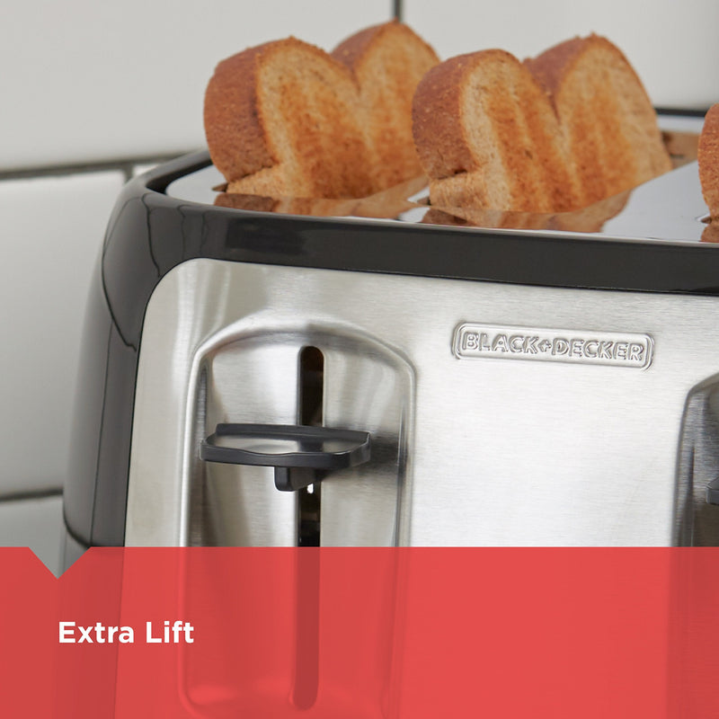 BLACK+DECKER - TR1478BD - 4-Slice Toaster