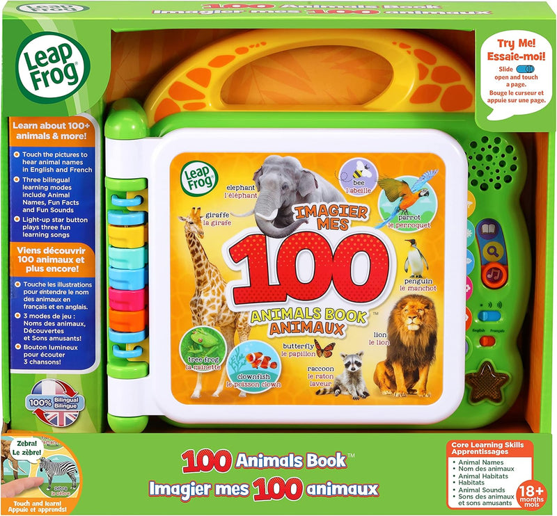 LeapFrog - 100 Animals Book (Bilingual - English/French)