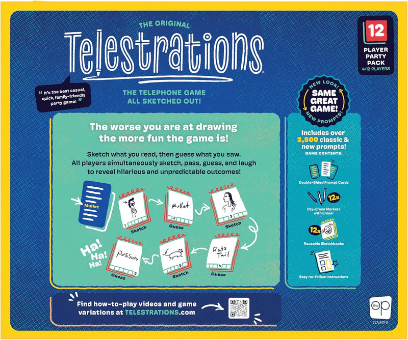 USAopoly - Telestrations | 12 Player Party Pack Game