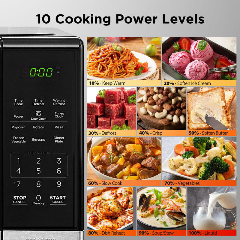 BLACK+DECKER - EM031MB11-P/CA - Countertop Microwave | 1.1 cu ft / 31.1 L