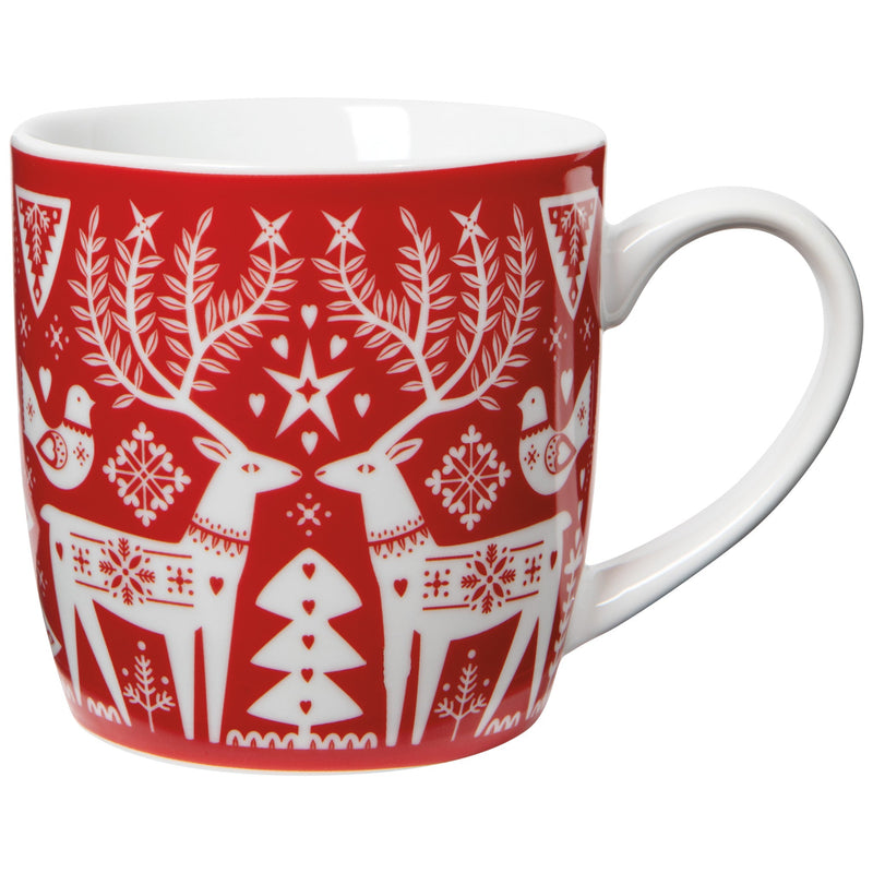 Now Designs - Folk Forest Christmas Porcelain Mug