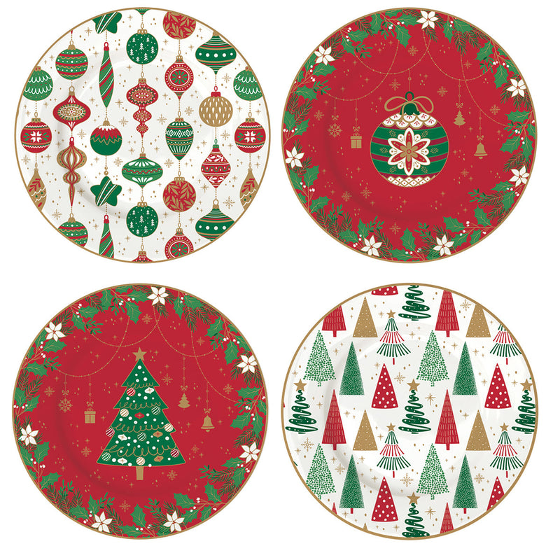 Easy Life - JINGLE BELLS - Dessert Plate -  Set of 4 | 19 cm / 7.5 in