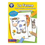 CAHIER À COLORIER D'AUTOCOLLANTS DE LA FERME