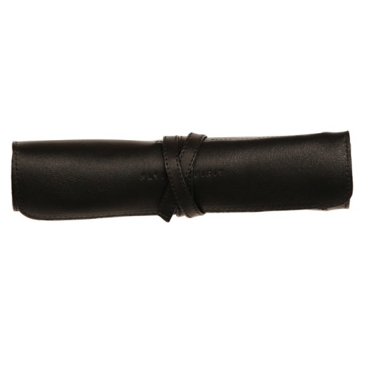 Flying Spirit: Leather Pencil Case - Sleeve Roll -Black (10.5x9.45in)