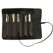 Flying Spirit: Leather Pencil Case - Sleeve Roll -Black (10.5x9.45in)