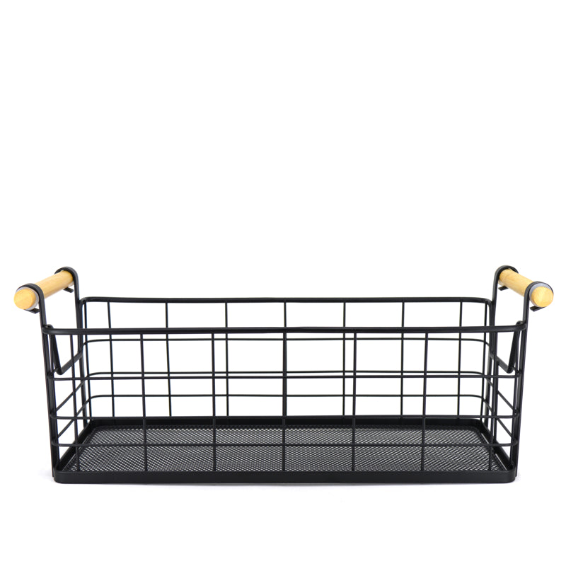 Natural Living - Metal Organizer Basket