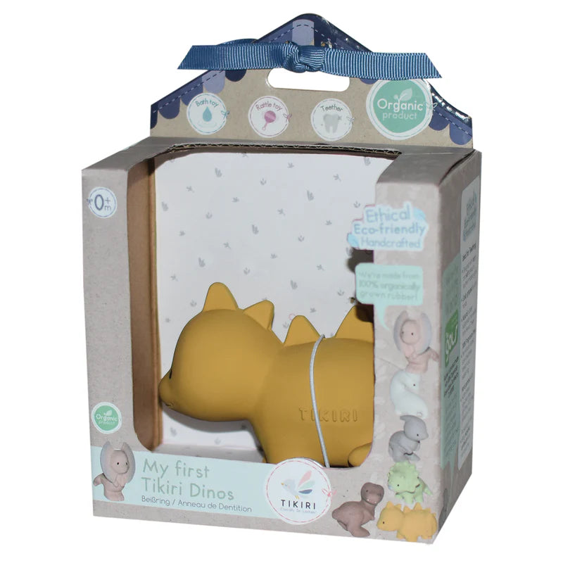 TIKIRI - STEGO NATURAL RUBBER TOY 3"H