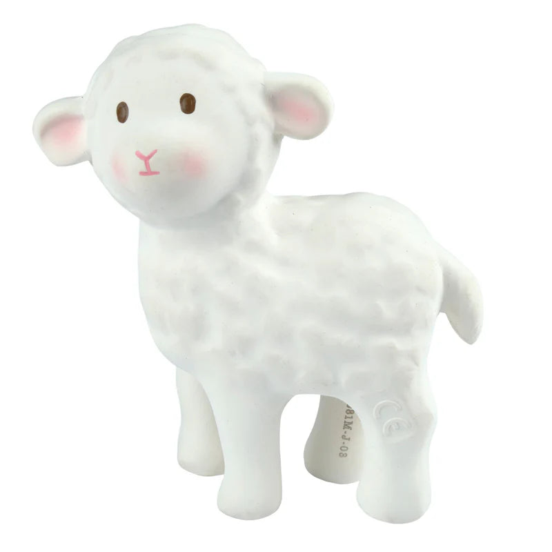 TIKIRI - BAHBAH THE LAMB NATURAL RUBBER TOY 5"H