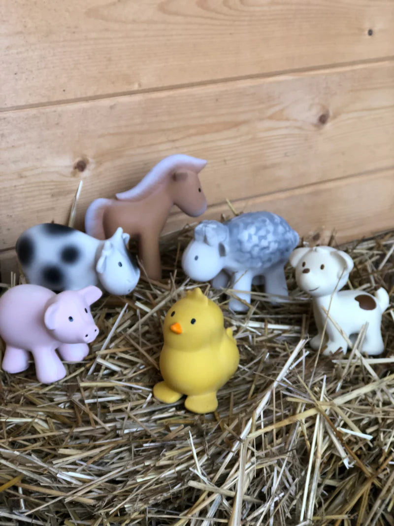 TIKIRI - COW NATURAL RUBBER TOY 5"H