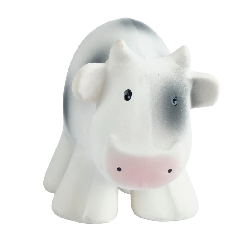 TIKIRI - COW NATURAL RUBBER TOY 5"H