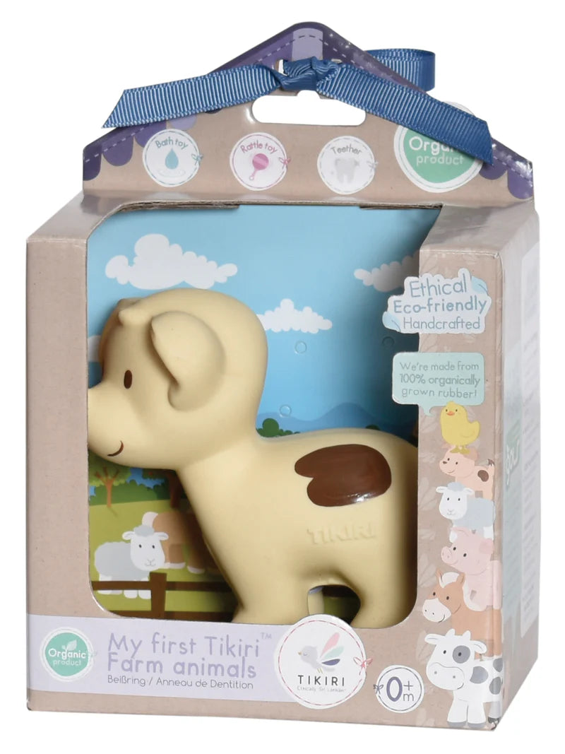 TIKIRI - PUPPY NATURAL RUBBER TOY 4"H