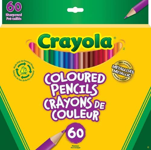 Crayola - Coloured Pencils, 60 Count