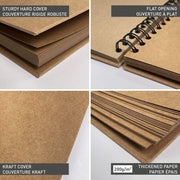 Kraft hard cover album 200G 40 pages (4.9 x 3.7 in)