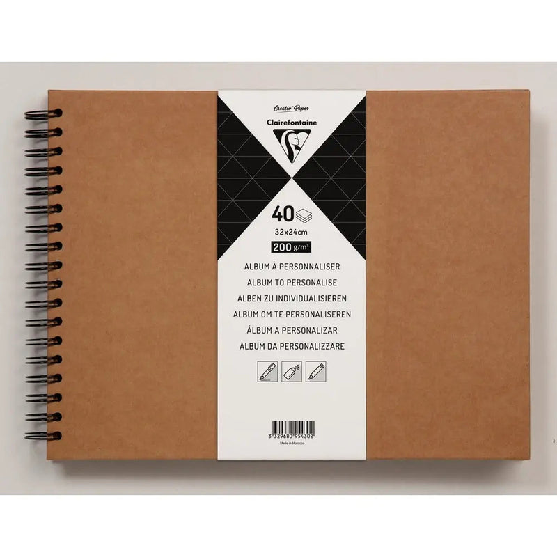 Kraft hard cover album 200G 40 pages (4.9 x 3.7 in)