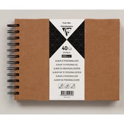 Kraft hardcover album 200G 40 pages (3.2 x 2.4 in)