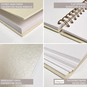 Iridescent hardcover album 200G 40 sheets (8.3 x 6.3 in)