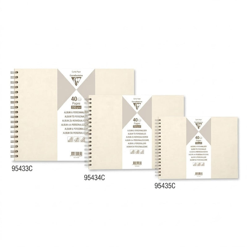 Iridescent hardcover album 200G 40 sheets (8.3 x 6.3 in)
