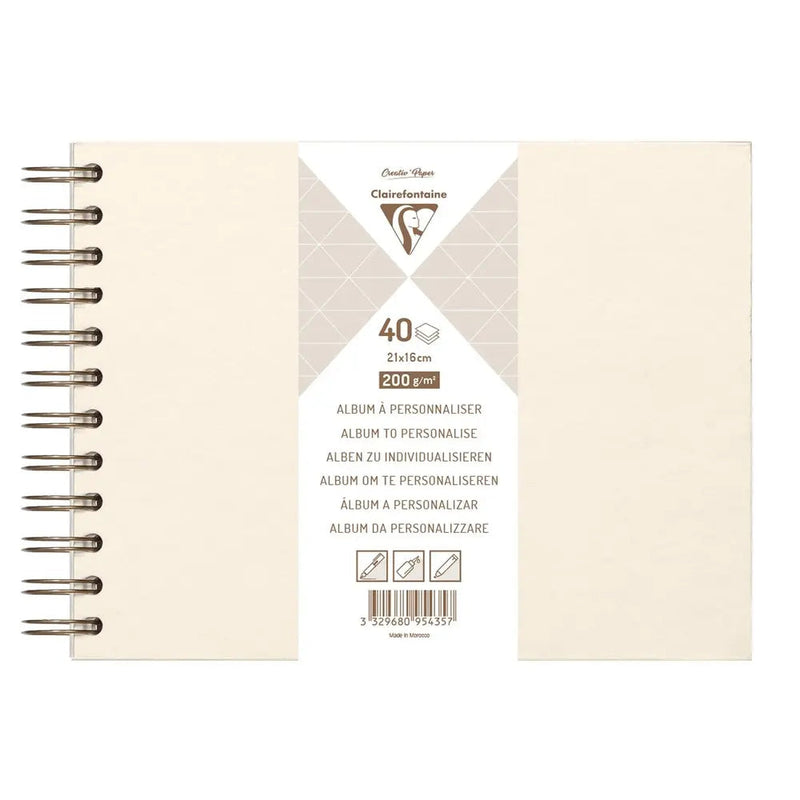 Iridescent hardcover album 200G 40 sheets (8.3 x 6.3 in)