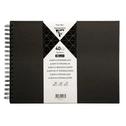 Clairefontaine black hardcover album – 32 × 24 cm