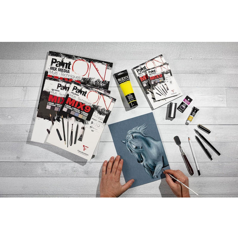 Drawing pad Mix Paint'On 250G 27 sheets (9 x 3 sheets) assorted A5 (5.8 x 8.3 in)