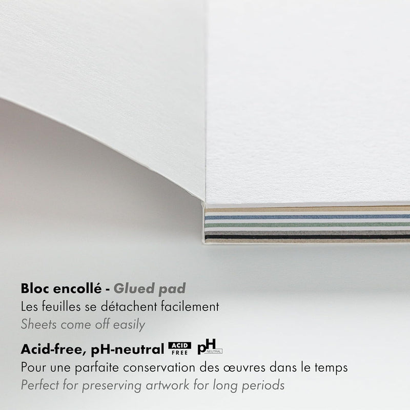 Drawing pad Mix Paint'On 250G 27 sheets (9 x 3 sheets) assorted A5 (5.8 x 8.3 in)