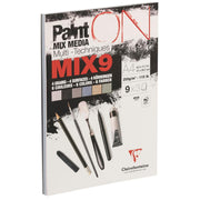 Paint'On Drawing pad Mix 27 sheets 250G (9 x 3 sheets) assorted A4