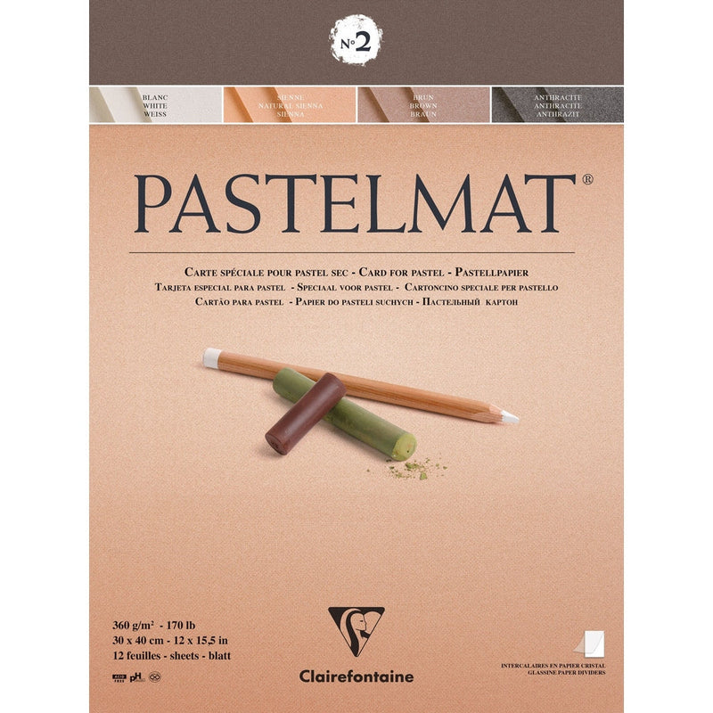Pastelmat Pad N°3 360G  assorted 12 Sheets (11.8 x 15.7 in)