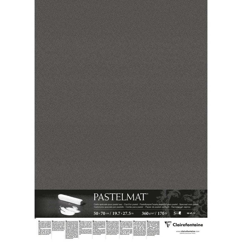 Pastelmat Pack of 5 Sheets 360G charcoal gray  (19.7 x 27.6 in)