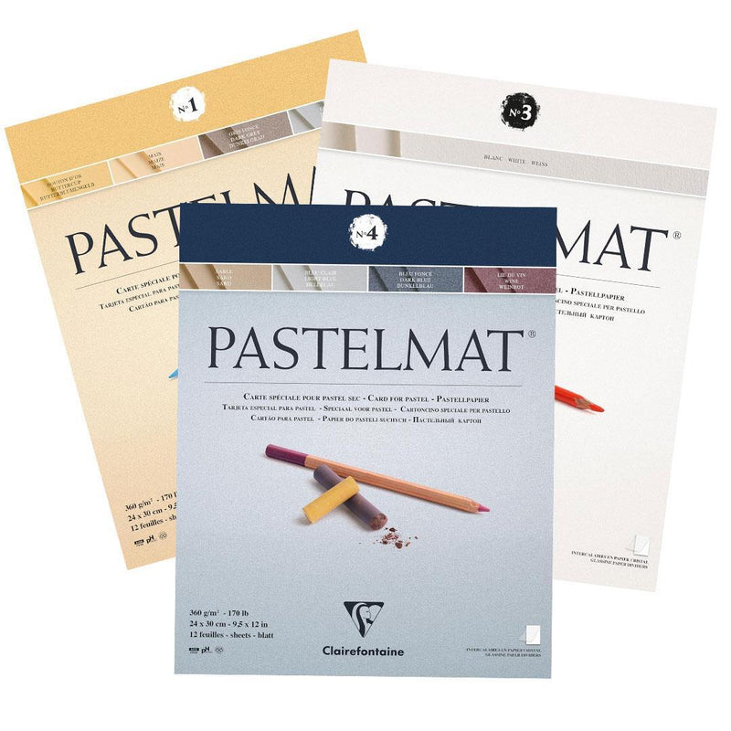 Pastelmat Pad N°1 360G assorted 12 sheets (9.4 x 11.8 in)