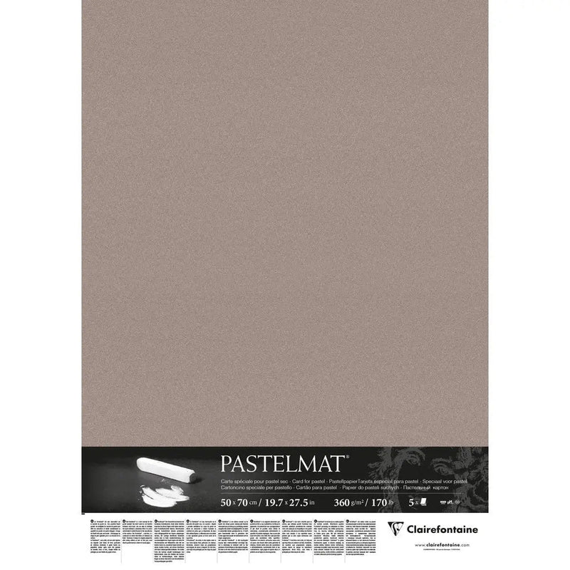 Pastelmat Pack of 5 Sheets 360G dark gray (19.7 x 27.6 in)