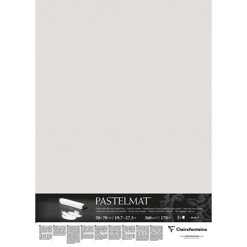 Pastelmat Pack of 5 Sheets 360G light gray (19.7 x 27.6 in)