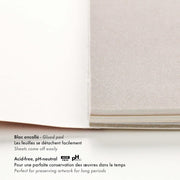 Pastelmat Pad N°7 360G  anthracite  12 sheets (7.1 x 9.4 in)