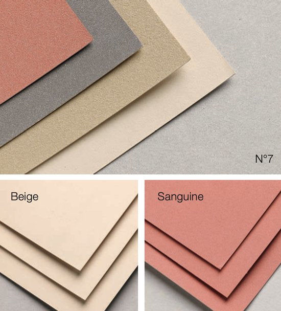Pastelmat Pad N°7 360G  anthracite  12 sheets (7.1 x 9.4 in)