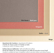Pastelmat Pad N°7 360G  anthracite  12 sheets (7.1 x 9.4 in)