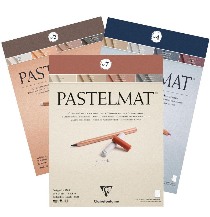 Pastelmat Pad N°7 360G  anthracite  12 sheets (7.1 x 9.4 in)