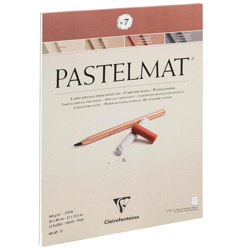 Pastelmat Pad N°7 360G  Anthracite 12 Sheets (11.8 x 15.7 in)