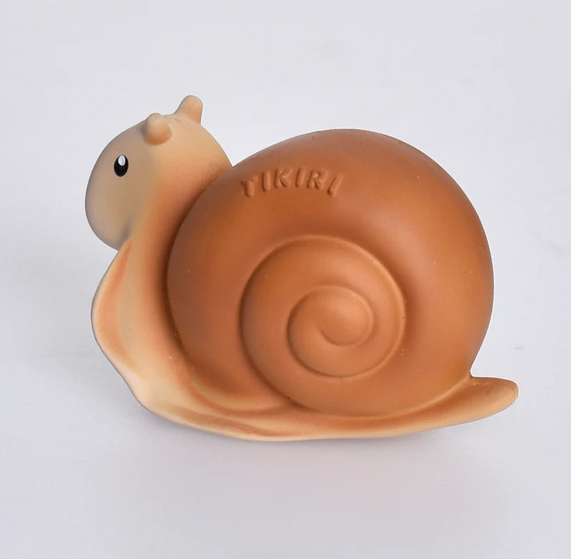 TIKIRI - SNAIL NATURAL RUBBER TOY 2.5"H